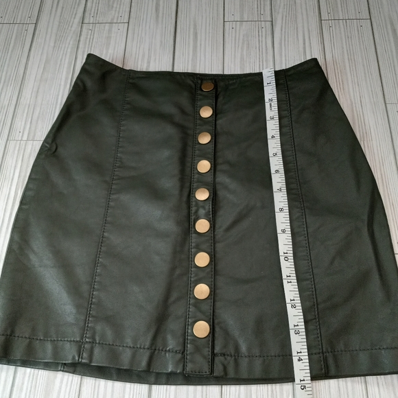 Free People Vegan Leather Mini Skirt - Picture 9 of 10